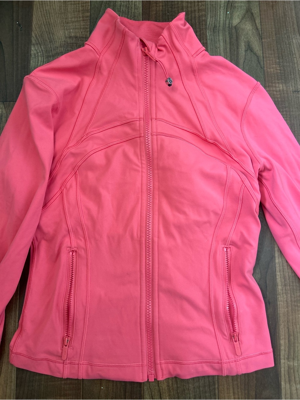 lululemon athletica Coral Pink Full-Zip Utility Jacket